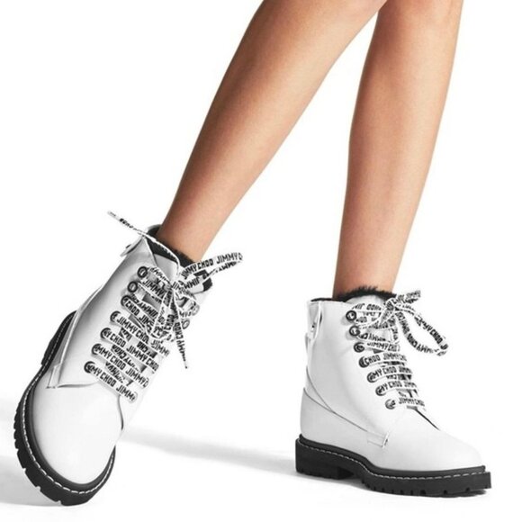 Brand New Jimmy Choo White Patent Booties - Picture 2 of 3